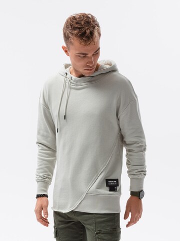 Sweat-shirt 'B1187' Ombre en gris : devant