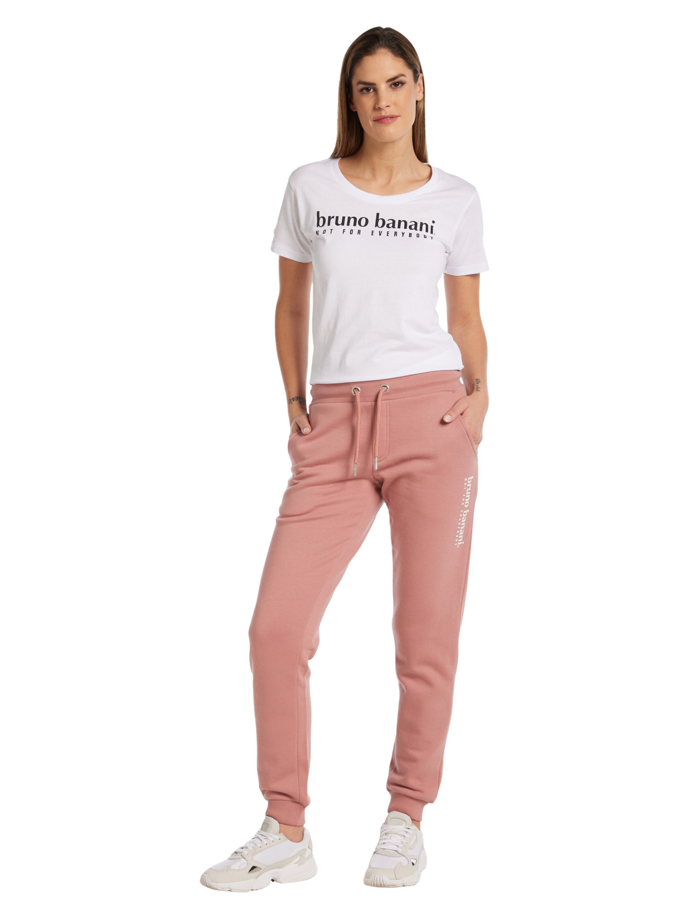 Bruno Banani Tapered Trousers 'Carson' in Pink
