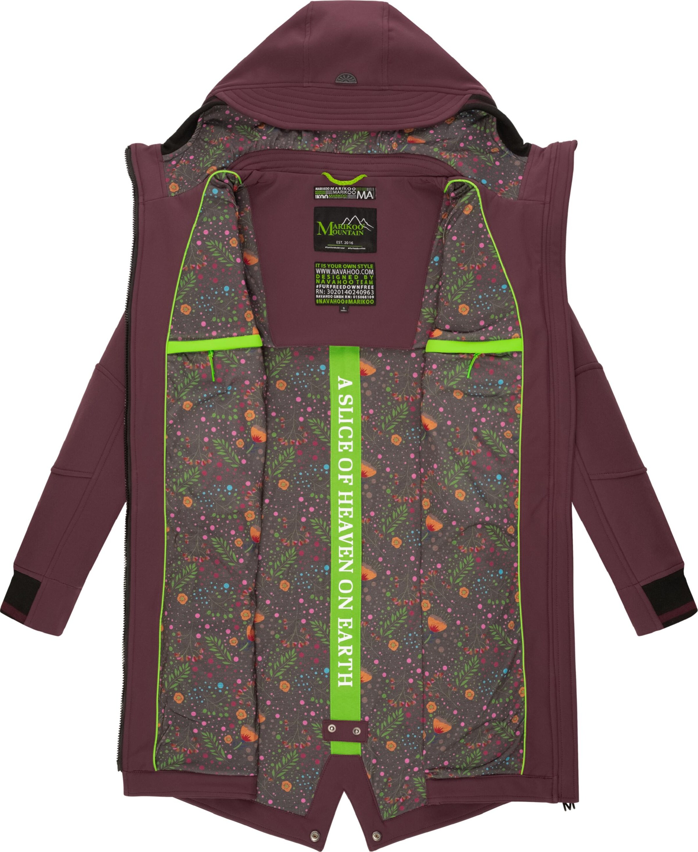 MARIKOO Функциональное пальто 'Mount Furnica' в Красный