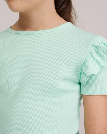 WE Fashion Тениска 'Meisjes' в зелено
