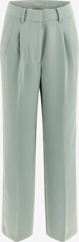 GUESS Regular Pleated Pants in Green: front