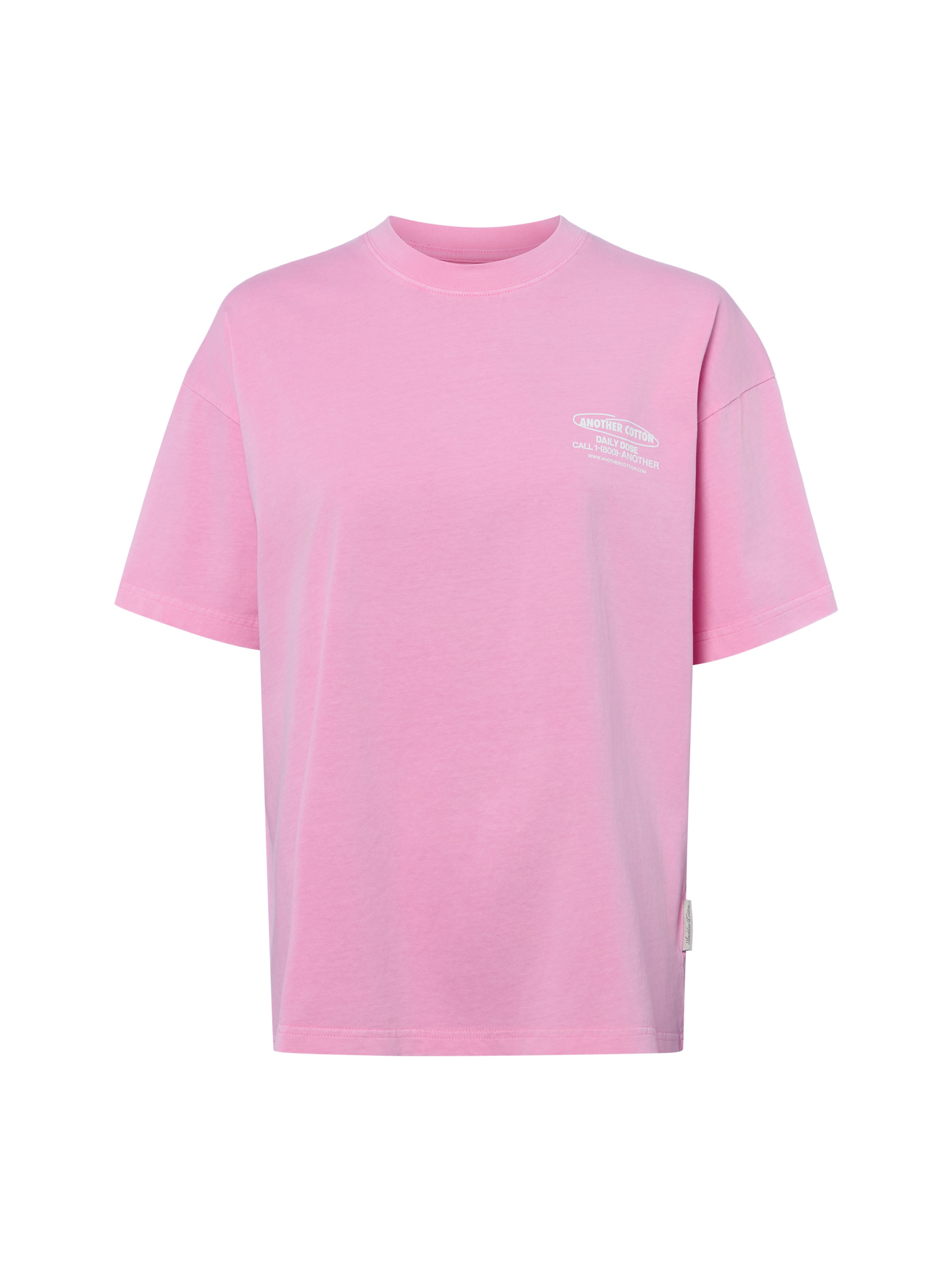 Another Cotton Lab T-Shirt 'Oyster & Champagne' in Pink: Vorderseite
