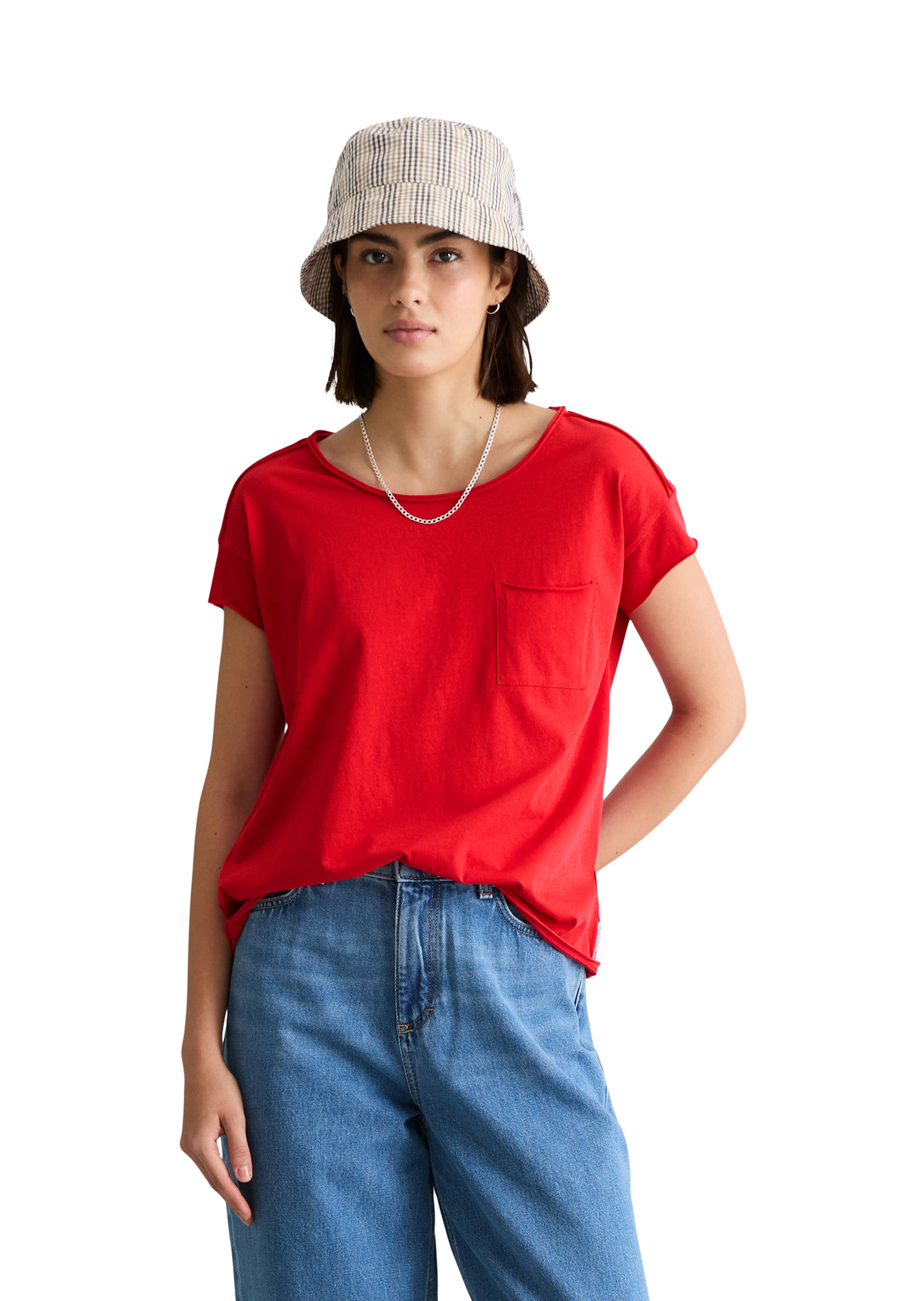 Marc O'Polo DENIM Shirt in Rood: voorkant
