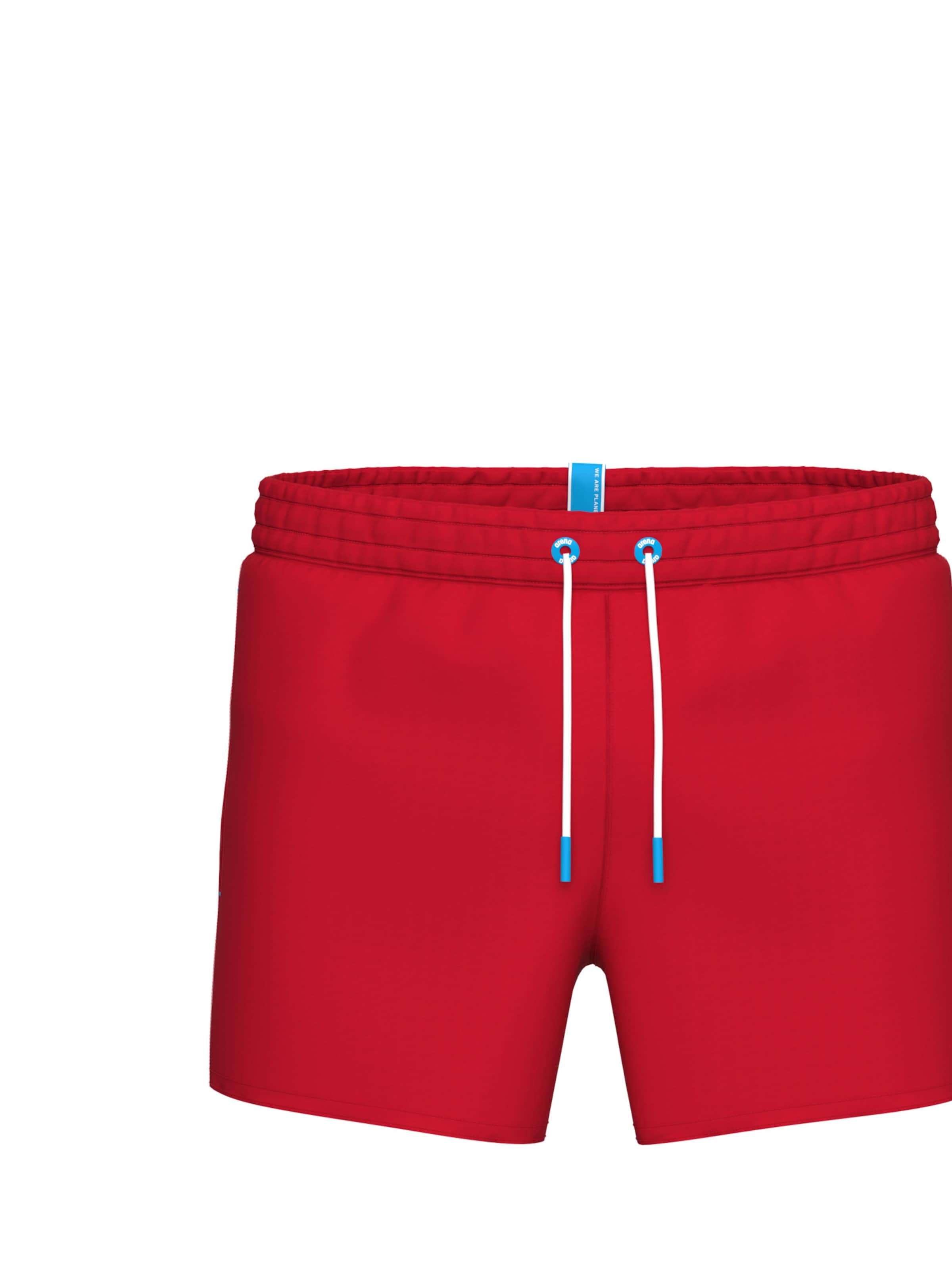 ARENA Badshorts 'Tapes Beach X-Shorts' i röd: framsida