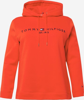 Sweat-shirt Tommy Hilfiger Curve en rouge : devant