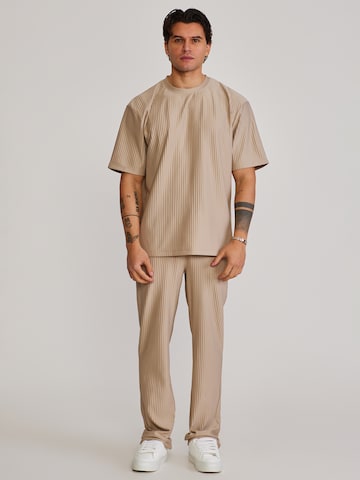SikSilk Regular Sports trousers in Beige