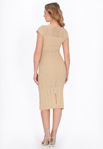 Robe 'Festive' faina en beige