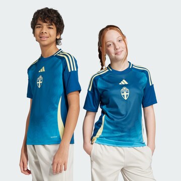 T-Shirt fonctionnel 'Sweden 25 (Women's Team) Away' ADIDAS PERFORMANCE en bleu : devant