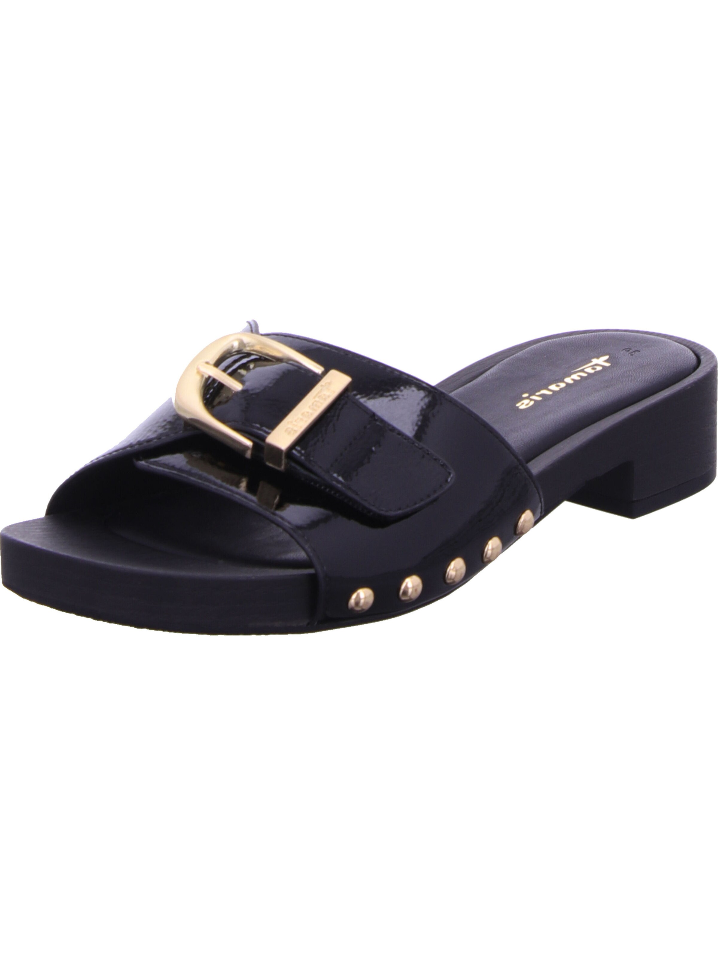 Tamaris Pantolette in Schwarz: Vorderseite