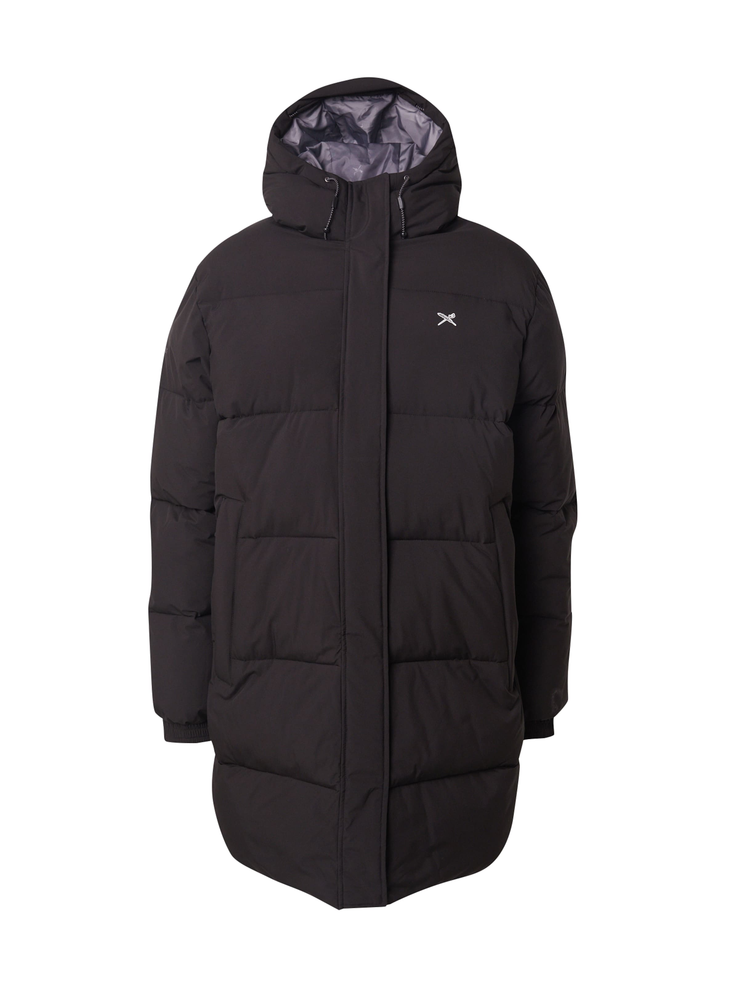 Iriedaily Pitkä talvitakki 'Carlo' värissä musta: etupuoli