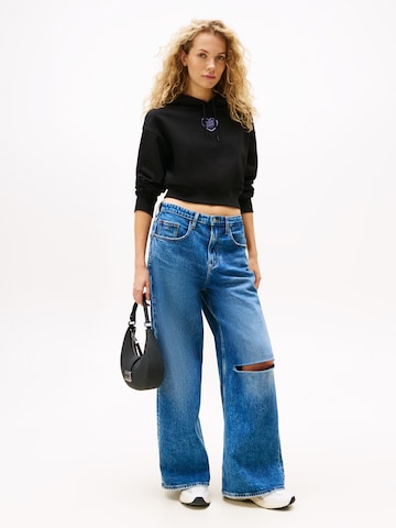 Tommy Jeans Μπλούζα φούτερ 'HEART' σε μαύρο