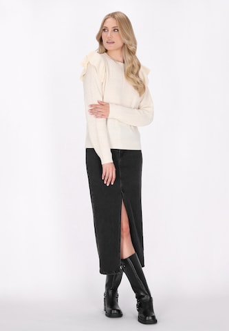Pull-over DreiMaster Vintage en blanc