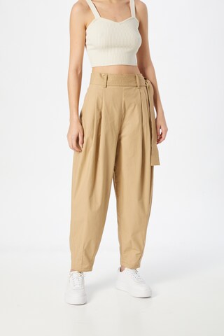 Polo Ralph Lauren Loose fit Pleat-Front Pants in Beige: front