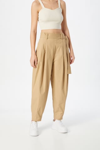 Polo Ralph Lauren Pleat-Front Pants in Beige: front