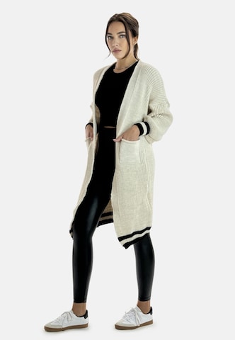 Elara Gebreide mantel in Beige