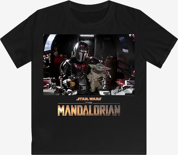 F4NT4STIC T-Shirt 'The Mandalorian Child On Board' in Schwarz