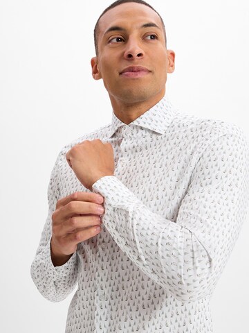 JOOP! Slim fit Overhemd 'Pares' in Wit
