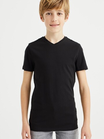 T-Shirt WE Fashion en noir : devant