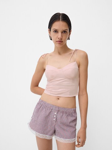 Bershka Topp i rosa: framsida