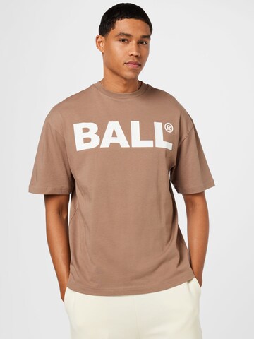 Ball Shirt in Brown: front
