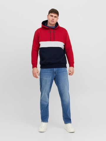 Felpa 'Reid' di Jack & Jones Plus in rosso