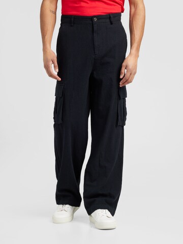 Loosefit Pantalon cargo 'BOB' Only & Sons en noir : devant