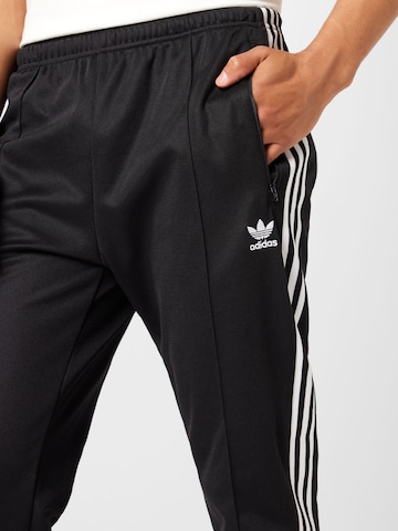 ADIDAS ORIGINALS Slim fit Pants 'Adicolor Classics Beckenbauer' in Black