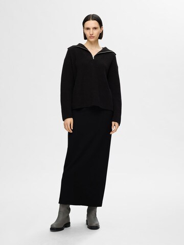 SELECTED FEMME Sweter 'Bloomie' w kolorze czarny