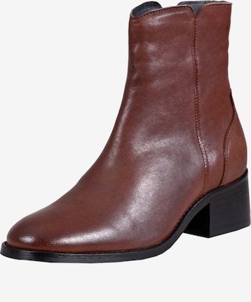 Apple of Eden Ankle Boots ' THEA ' in Braun: predná strana