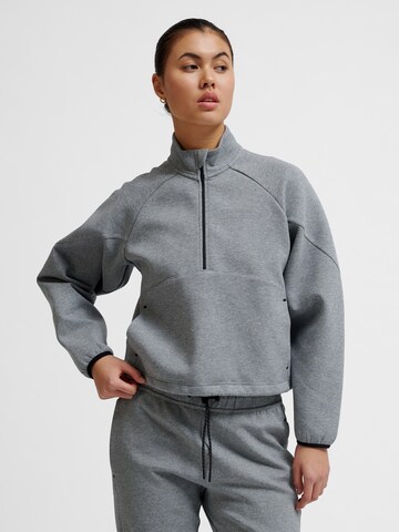 Sweat de sport 'Tech Fleece' Hummel en gris : devant