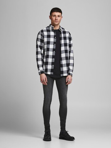 JACK & JONES Skinny Jeans 'Tom' in Zwart