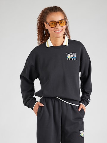 Sweat-shirt ADIDAS ORIGINALS en noir : devant
