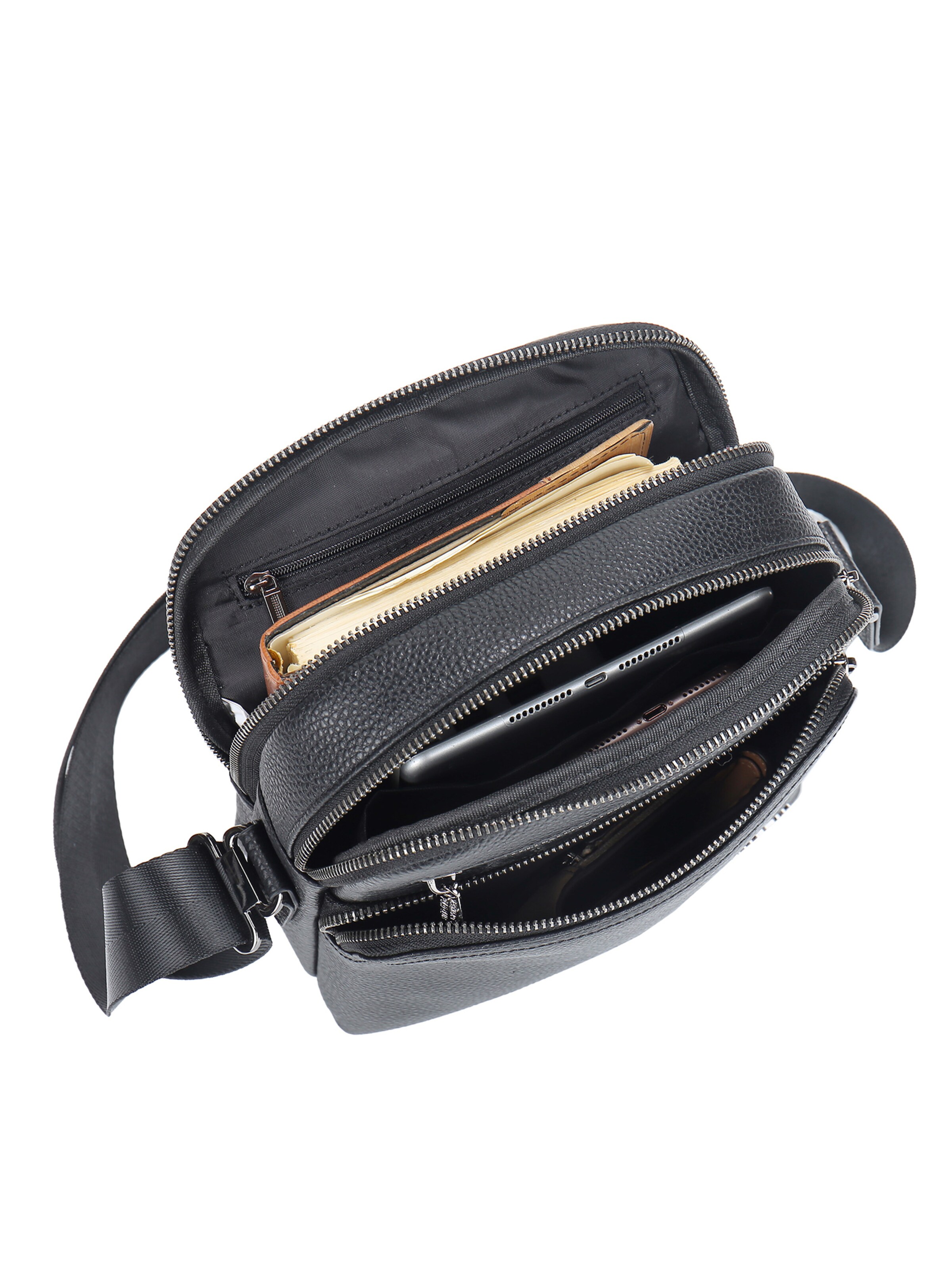 Borsa a tracolla di Northampton Polo Club in nero