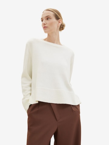 Pull-over TOM TAILOR en blanc