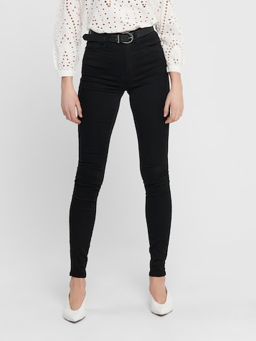 ONLY Skinny Jeans 'Royal' in Zwart: voorkant