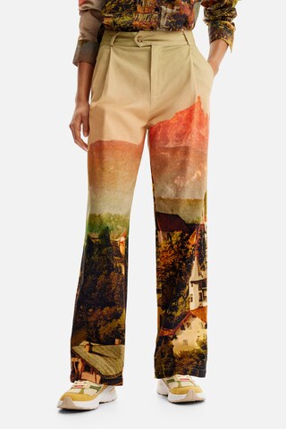 Desigual Lużny krój Spodnie 'M. Christian Lacroix' w kolorze beżowy: przód