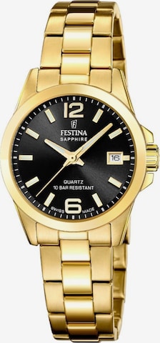 FESTINA Analogové hodinky – černá: přední strana