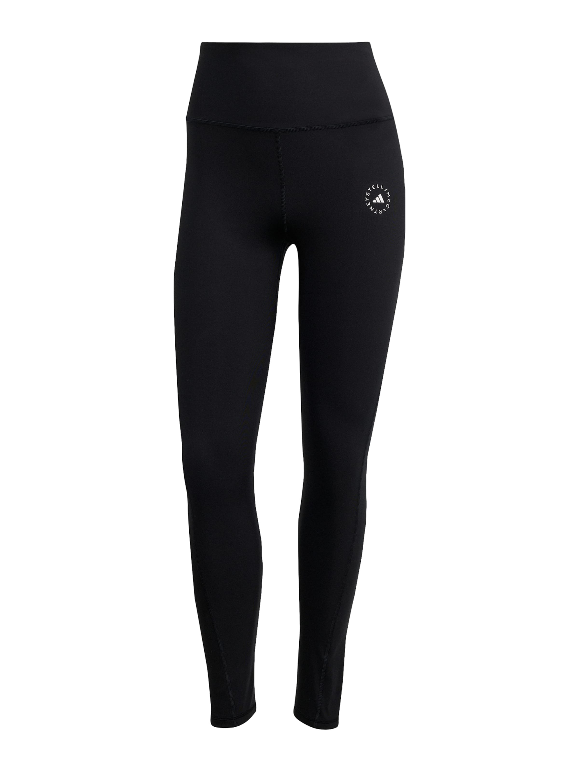 Skinny Pantalon de sport 'Yoga 7/8' ADIDAS BY STELLA MCCARTNEY en noir : devant