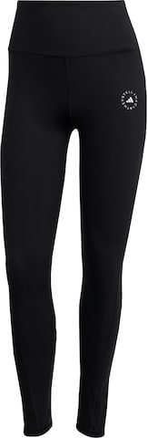 Skinny Pantalon de sport 'Yoga 7/8' ADIDAS BY STELLA MCCARTNEY en noir : devant