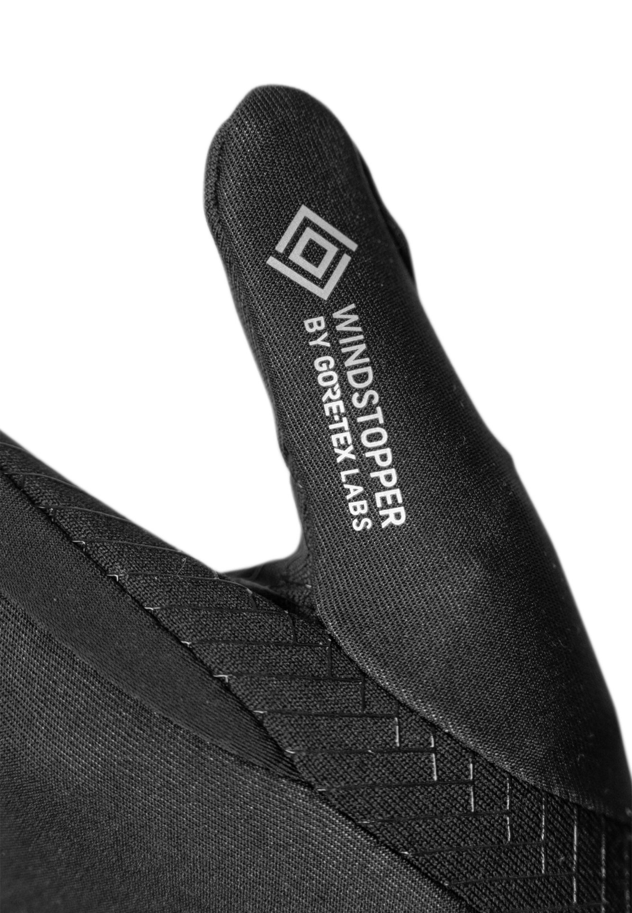 REUSCH Fingerhandschuhe 'Karayel WINDSTOPPER® TOUCH-TEC' in Schwarz