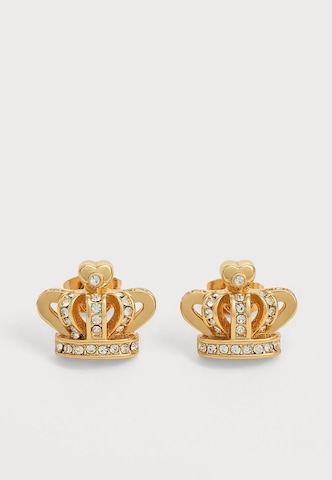 Juicy Couture Øreringe 'Crystal Crown' i guld: forside