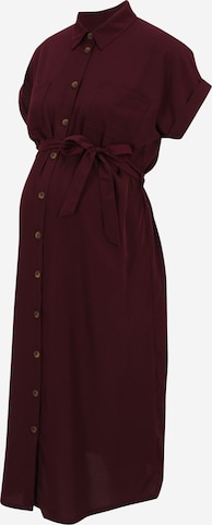Robe-chemise 'HANNOVER' Only Maternity en rouge : devant