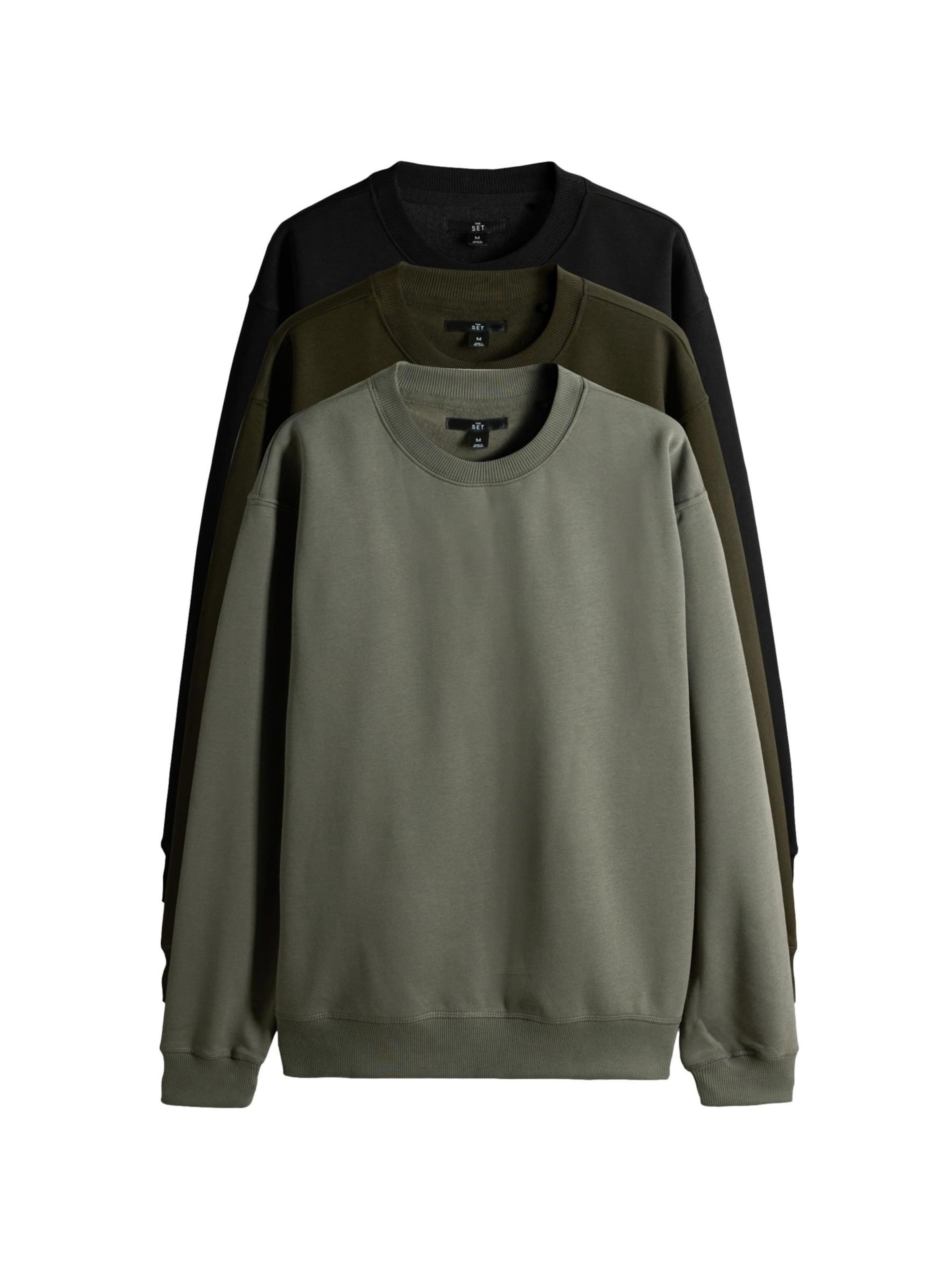 The Set Sweatshirt i grön: framsida