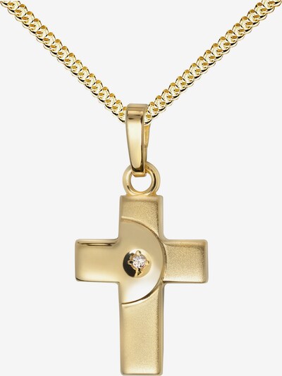 JEVELION Kreuzanhänger 585 Gold + Kette in gold, Produktansicht