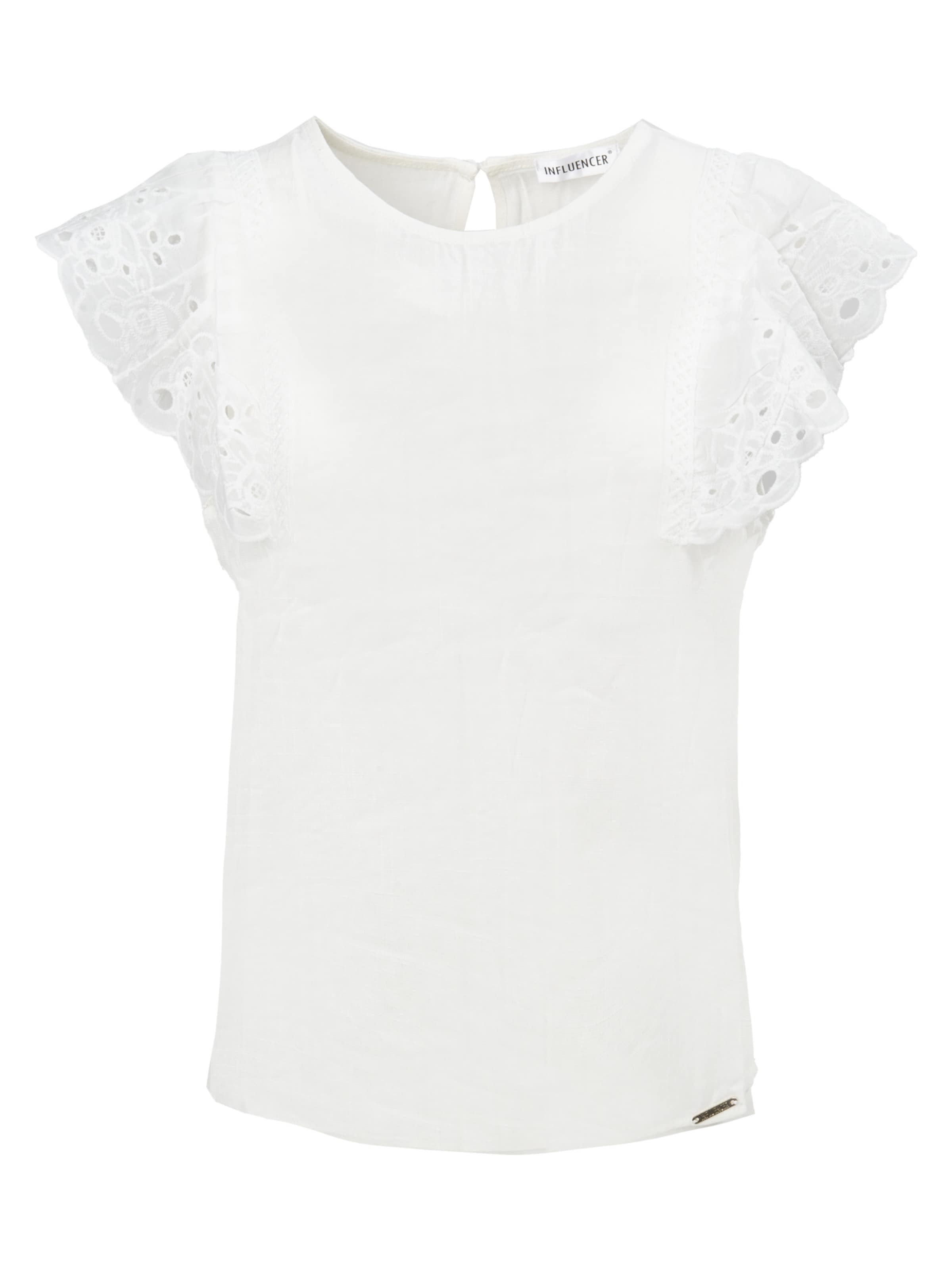 Influencer Bluse i hvid: forside