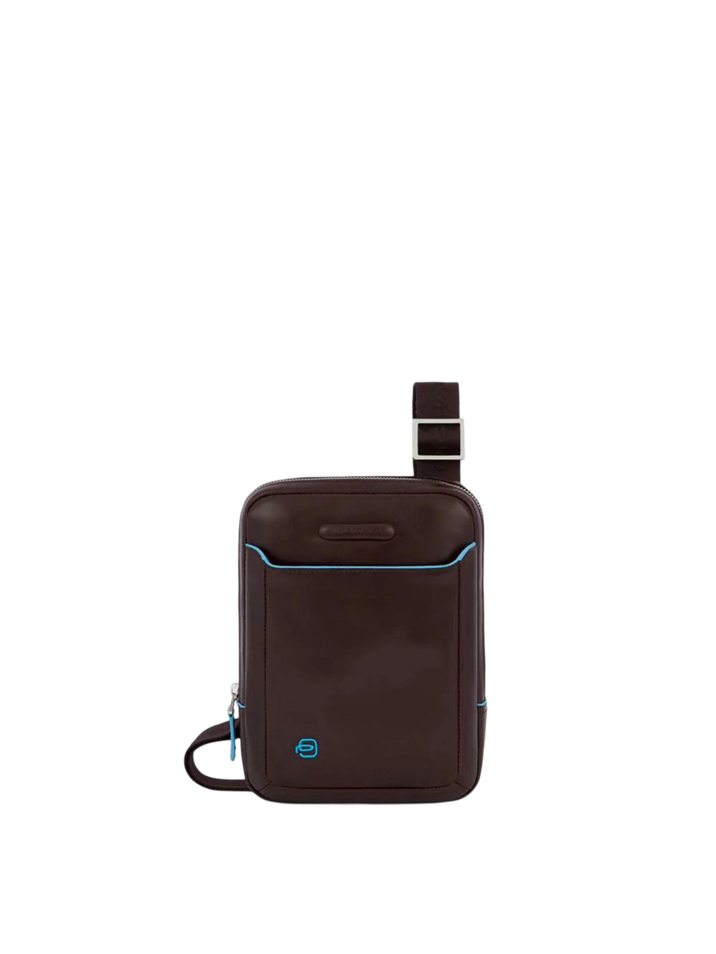 Piquadro - Bolso de hombro en marrón: frente