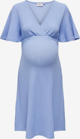 Only Maternity Dress in Blue: front