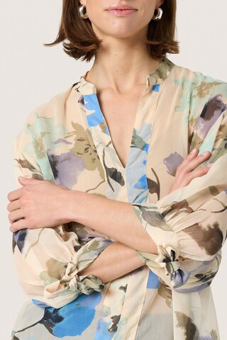 SOAKED IN LUXURY Blouse 'Anaya Amily' in Beige