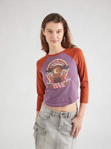 purpurinė BRAVE SOUL Marškinėliai: priekis