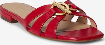 Lauren Ralph Lauren - Zapatos abiertos 'BLAIKE' en rojo: frente